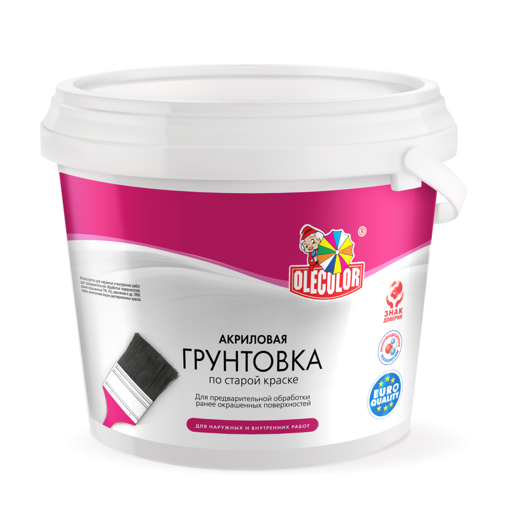 Грунтовка акриловая по старой краске 1,0кг OLECOLOR