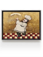 Картина на натуральном холсте "Веселый повар" 35*45 см