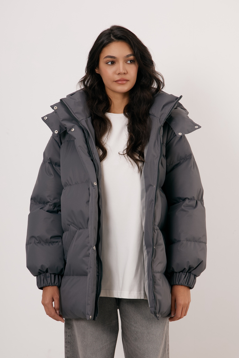 Пуховик COLD SEASON, асфальт