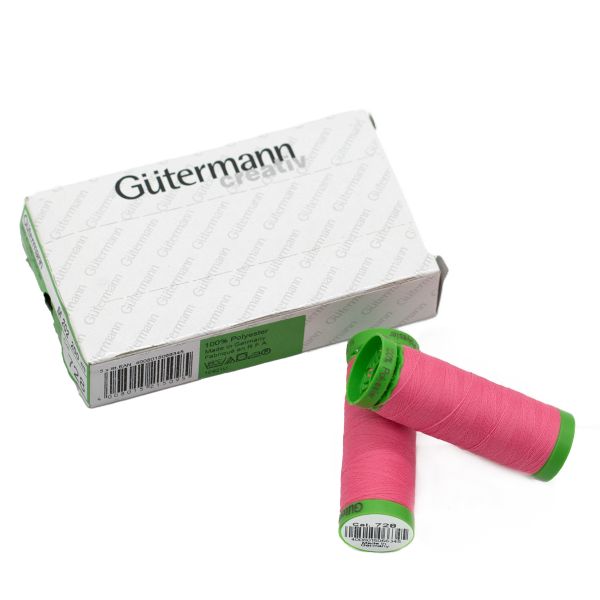 Нитки для тонких тканей Gutermann Extra Fine 150 (200 метров), 5 кат. | 728 французский розовый