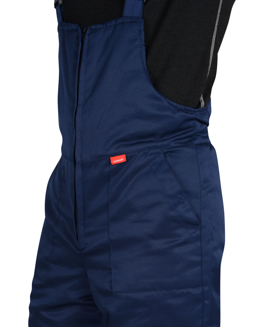 Костюм СИРИУС-РОСТ-НОРД-2 зимний, куртка, п/к, темно-синий с васильковым и СОП