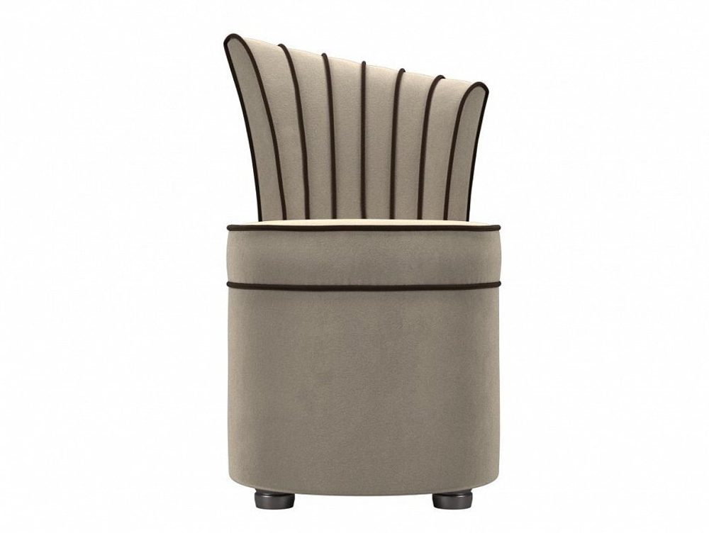 Пуф Ирис, Бежевый, Микровельвет, 29287