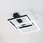 Потолочный светодиодный светильник 90Вт, 4105Лм, 3000-6000К, Ra>80,  плавная регулировка мощности, изменение цветовой температуры, ночник,  металл/акрил, черный/белый