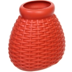 Ваза из пластика «Дениз» 9*7см цвет коралловый