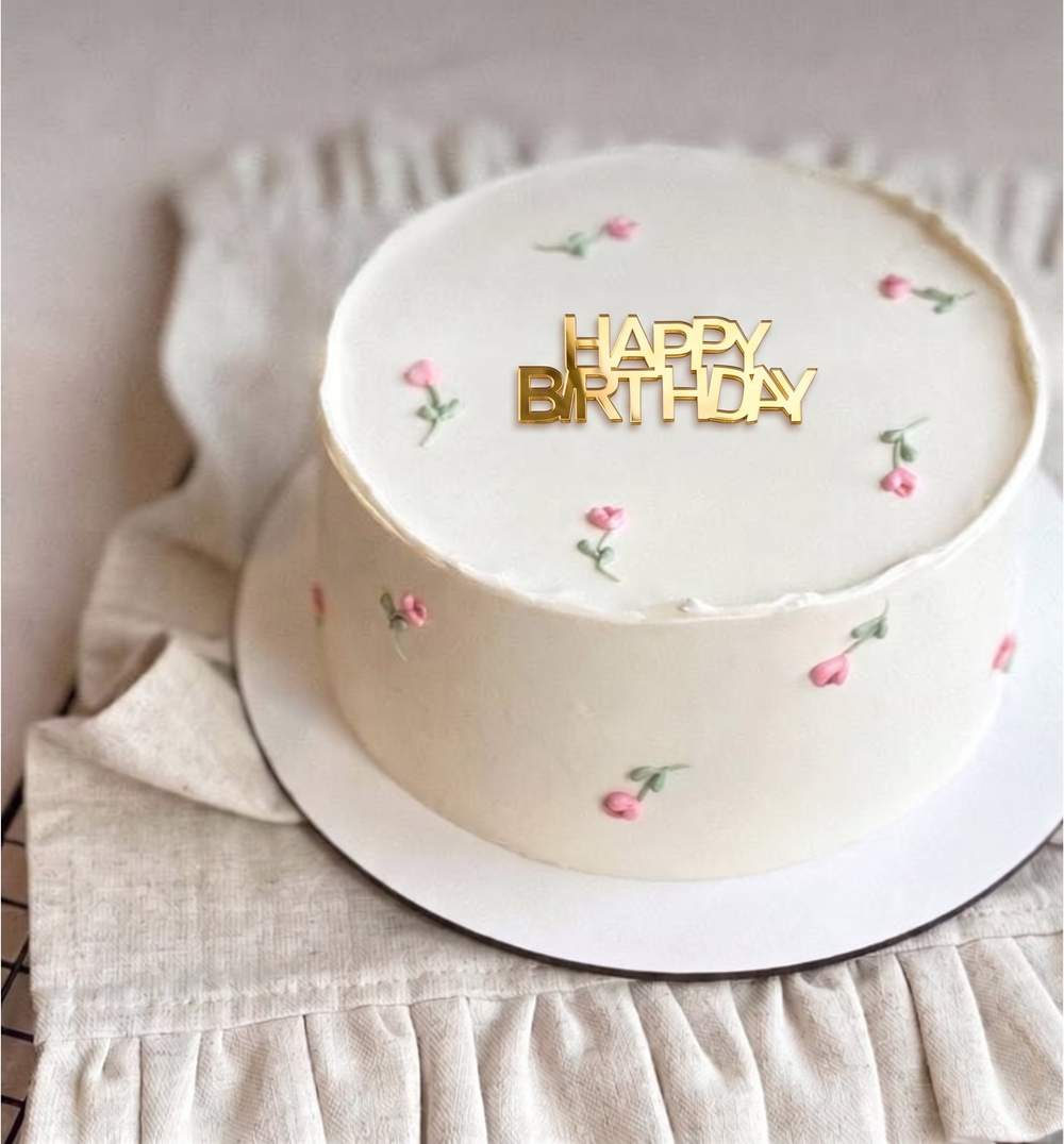 Мини топперы happy birthday 5 штук