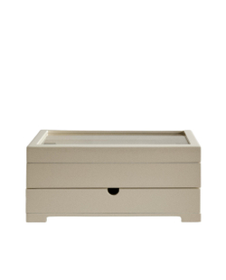 Zara Home Шкатулка изо льна, цвет белый, 30 см