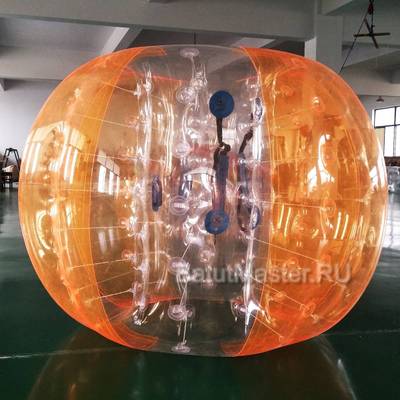 Бампербол «Прозрачно - оранжевый», ПВХ, диаметр 1,8 м