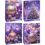 Пакет подарочный «Елкины подарки» 26*32*10 см, микс