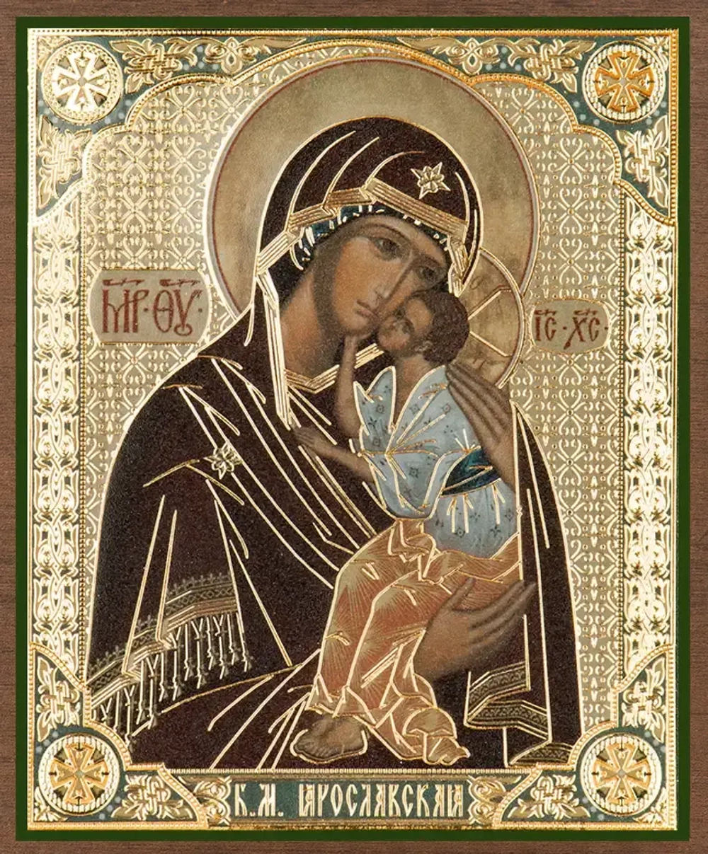 Икона БМ "Ярославкая" 10х12 на МДФ-6