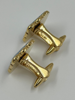 Запонки голубые с лошадьми Wedgwood