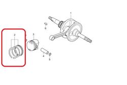 13011-KWN-900. RING SET, PISTON (STD.) (RIKEN)