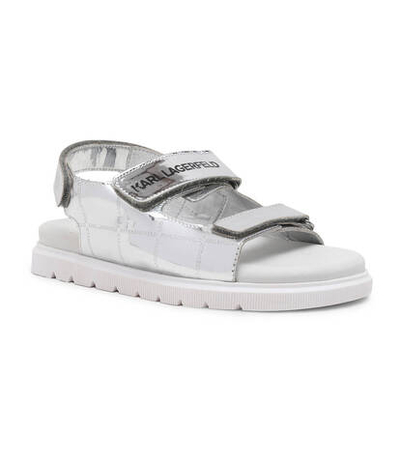 Босоножки Karl Lagerfeld Kids - серебряный(Z30003)