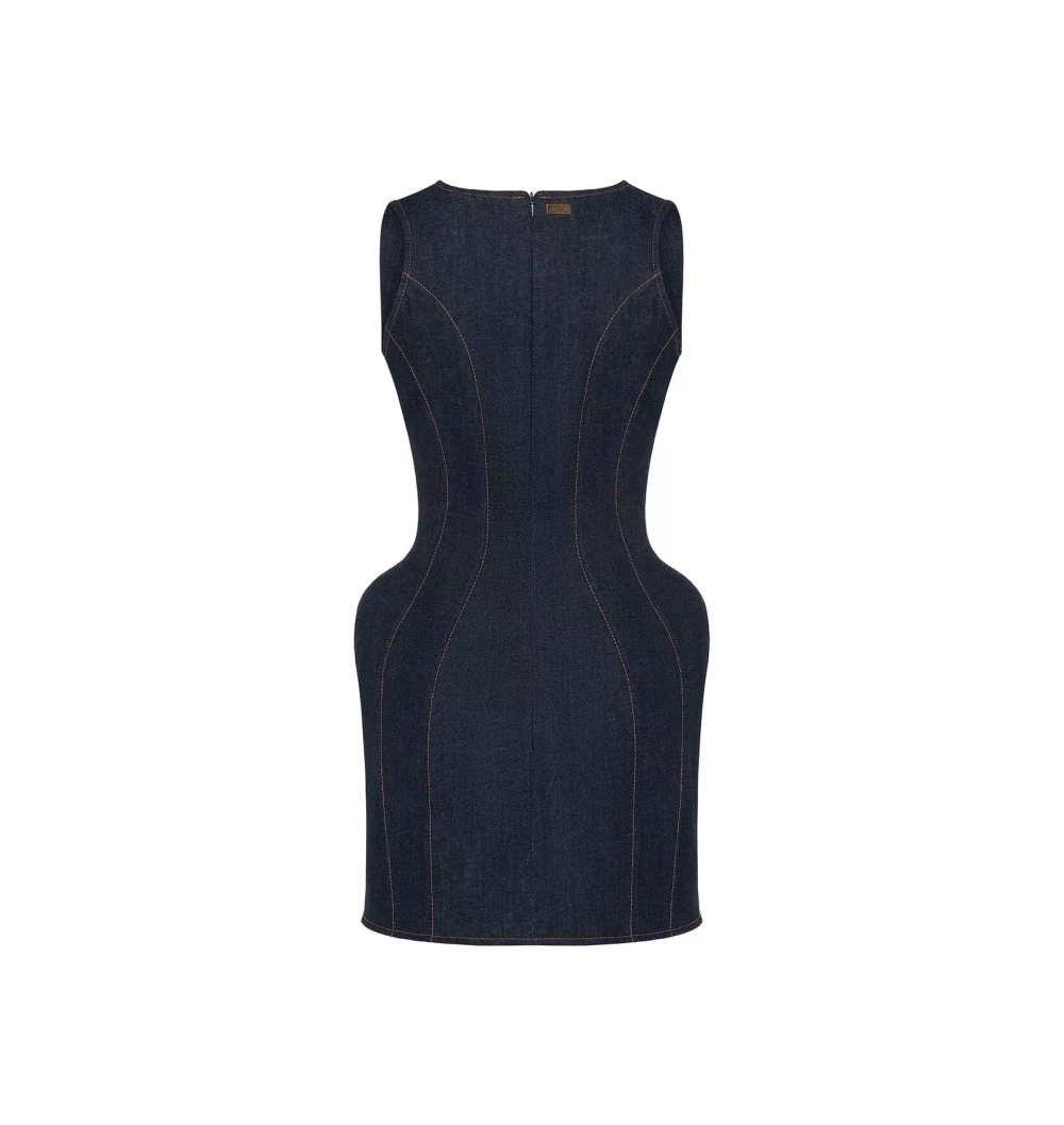 Платье джинсовое мини