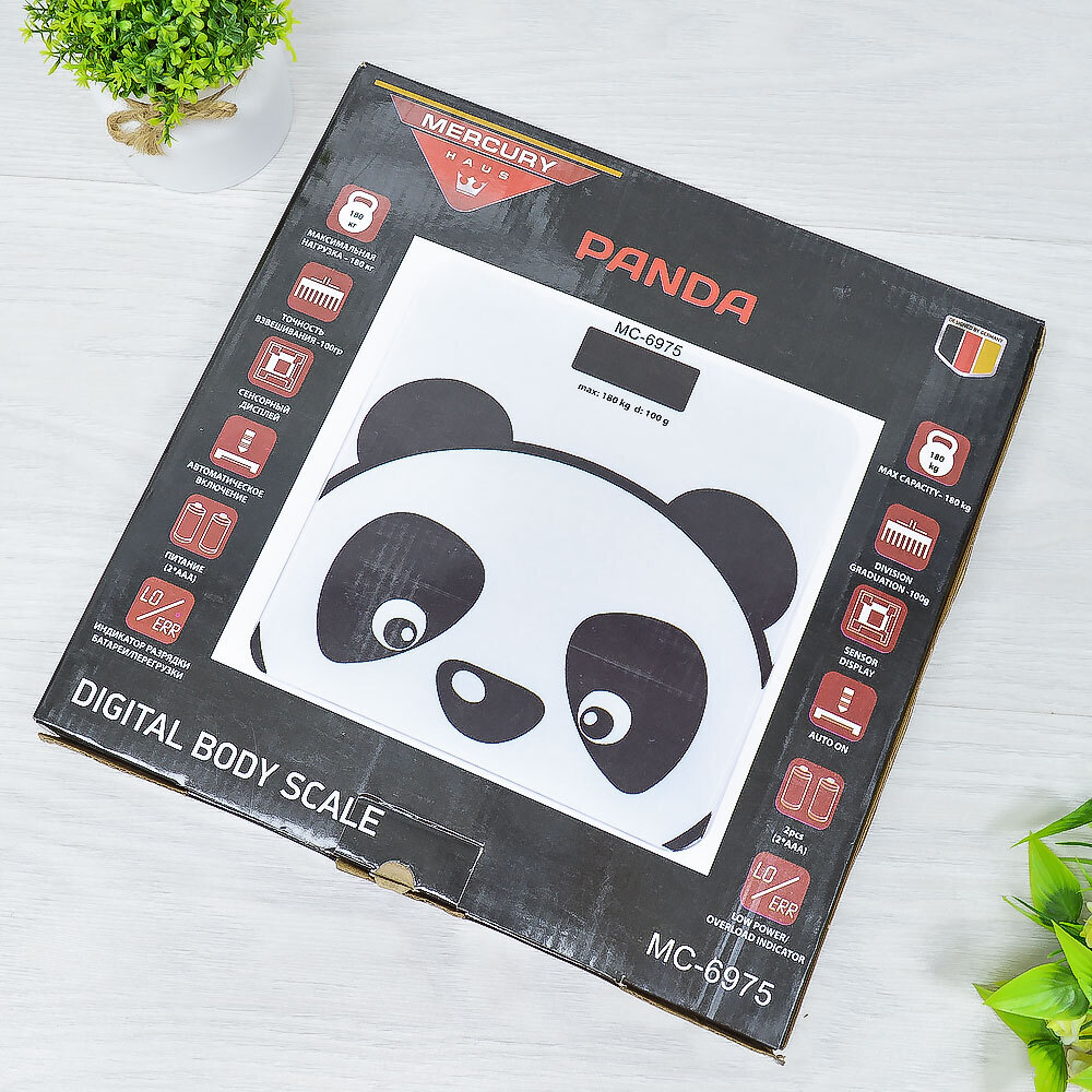 Весы напольные электронные 180кг "MercuryHaus", MC-6975