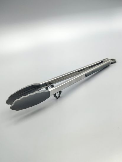 Щипцы силиконовые 35,5 см Kamille КМ 7513 с ручками из нержавеющей стали