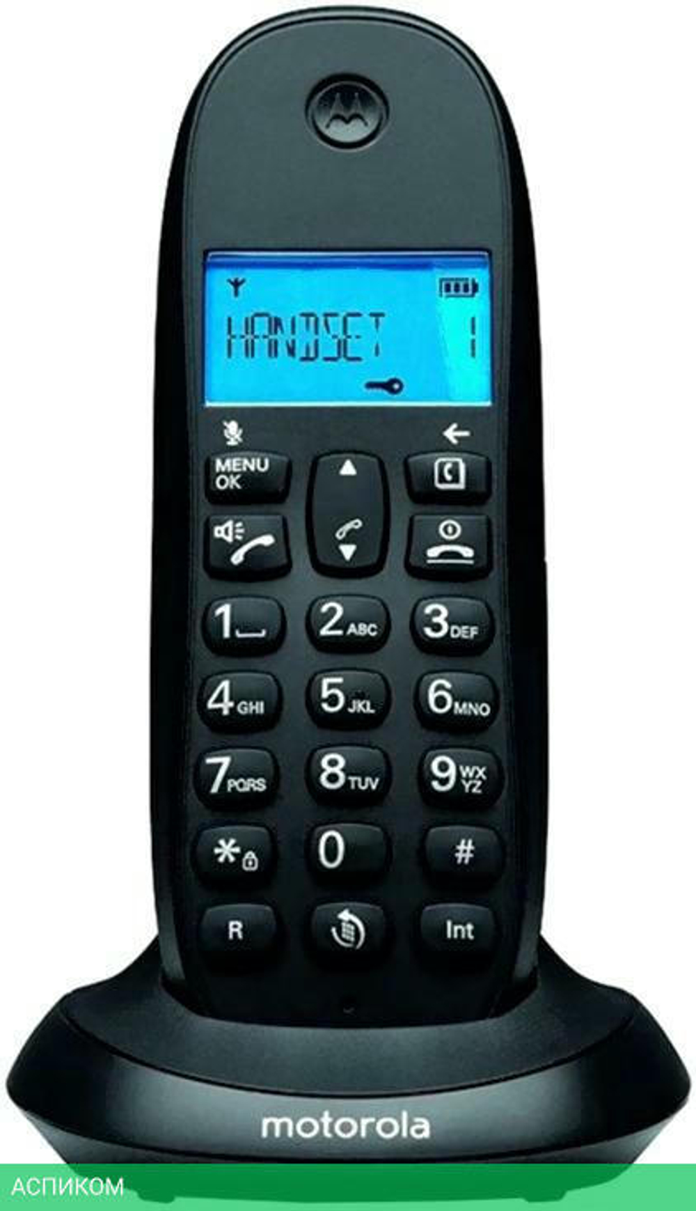 Радиотелефон DECT Motorola C1002CB+ черный (107C1002CB+)