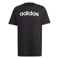 Мужское теннисное поло adidas LIN Singel Jersey T-Shirt Men - Black, White