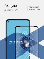 Защитное стекло ROSCO для Motorola Moto G9 Plus оптом (арт. MOTO-G9PLUS-FSP-GLASS-BLACK)