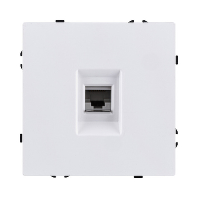 Розетка Ethernet RJ45 Cat.6, белый глянцевый Kollinger Eclipse EC-017WG