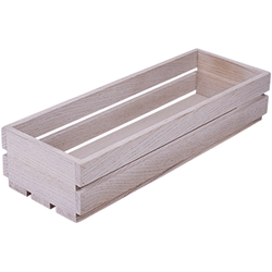 Ящик ддя кондиментов дуб;белый;H=7,L=34,B=12см