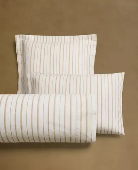 ZARA HOME НАВОЛОЧКА С ПРИНТОМ В ПОЛОСКУ, ОХРА