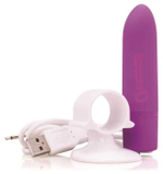 Гладкий мини-вибратор Charged Positive - 10 см. (Цвет: разноцветный)