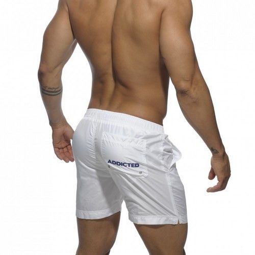 Мужские шорты удлиненные белые Addicted Sport Shorts white