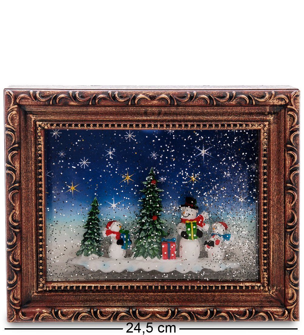 XM-824 Новогодня миниатюра в раме с подсветкой