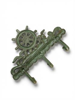 Iron Garden Вешалка настенная Штурвал, 3 крючка