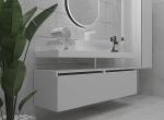 Нижняя тумба Armadi Art VALLESSI UNO-S 120 антрацит глянец