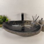 Раковина из речного камня RS-65528 66*39*16 0858