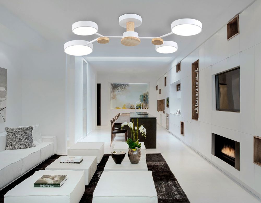 Ambrella Люстра светодиодная на штанге LineTech FL4858