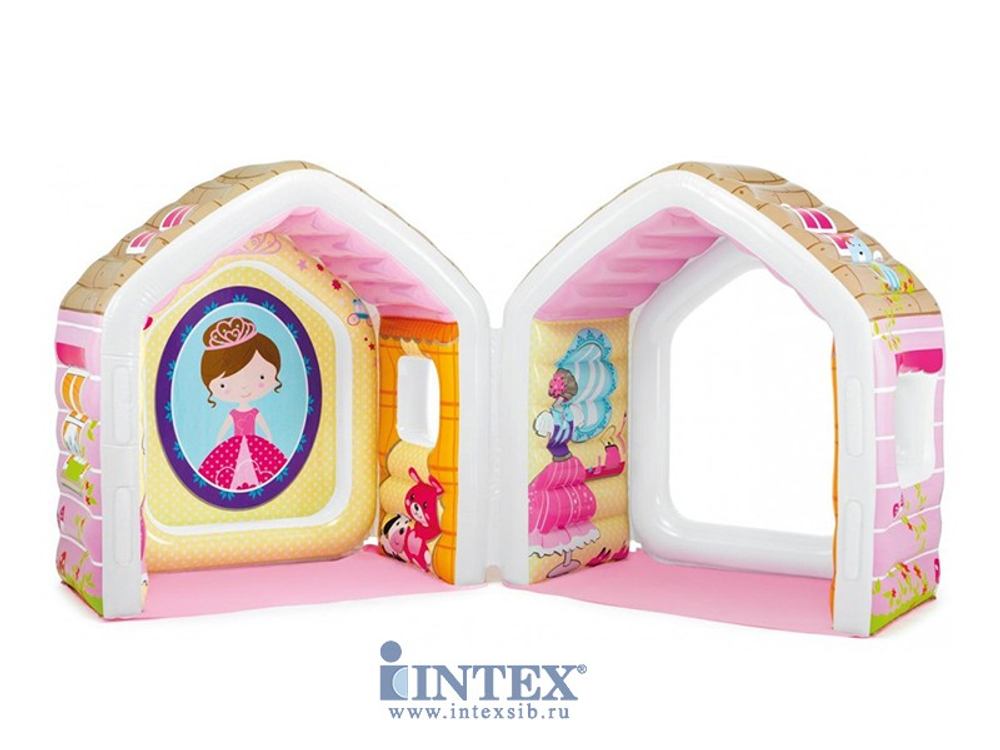 Игровой центр дом Принцесса с креслом и пуфиком 124 х 109 х 122 см.