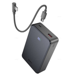 Hoco J170A Starlight 22.5W+PD20W универсальный портативный аккумулятор с кабелем (20000mAh) (metal grey)