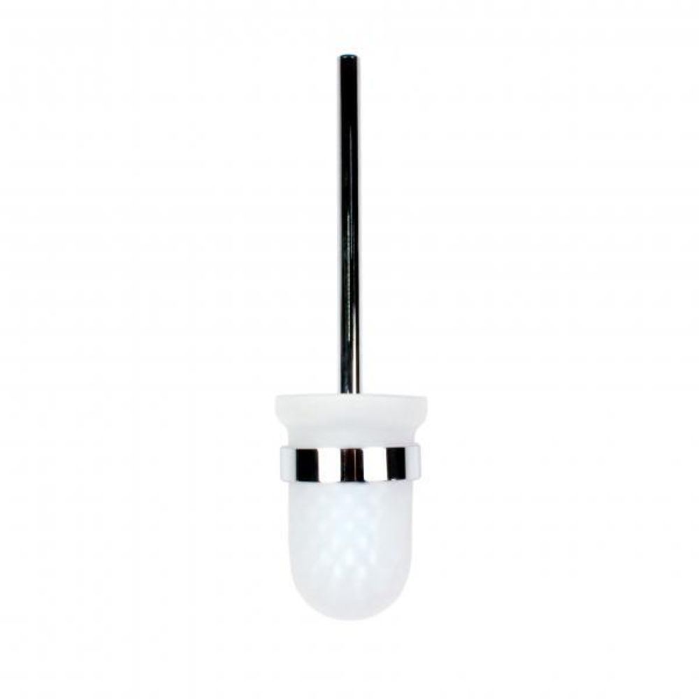 Ёршик туалетный настенный нерж. сталь/стекло SANTORINI 16342.B глянцевый