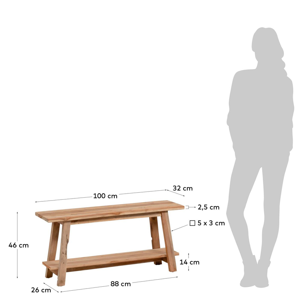 Банкетка La Forma (ex Julia Grup) Safara 100 cm