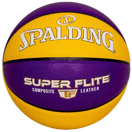 СЦ*Мяч баск. SPALDING Super Flite 76930z, р.7, синт. кожа (композит), желто-фиолетовый