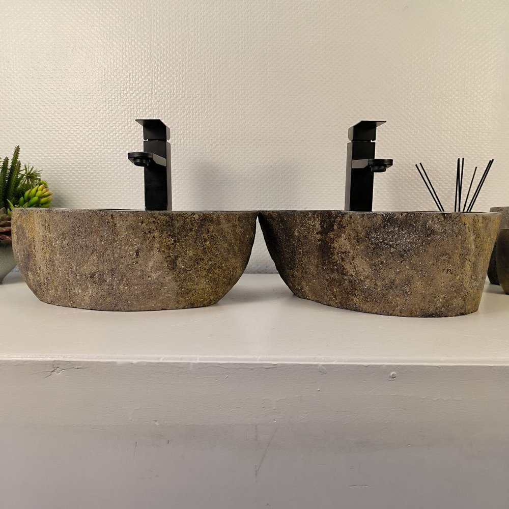 Раковина из речного камня ПАРА! RS-65549 40*39*15 0865