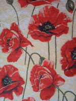 Гобеленовая скатерть Маки D 160 см