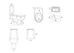 Унитаз-компакт Sanita Luxe Марс  Комфорт с сидением Wirquin