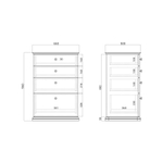 Высокий комод CRD002 на цоколе