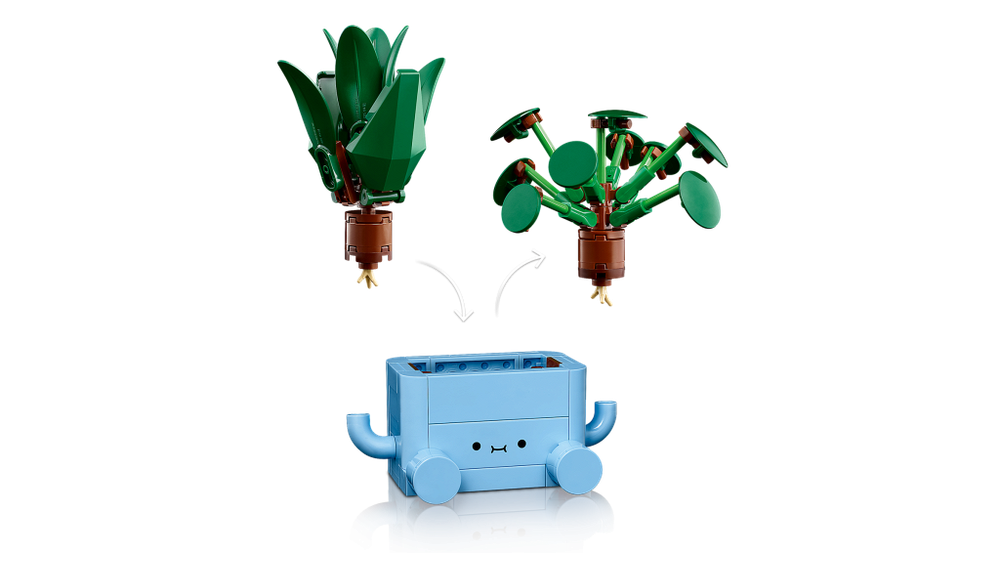 Конструктор LEGO Icons Счастливые растения 10349 лего , Botanical Collection