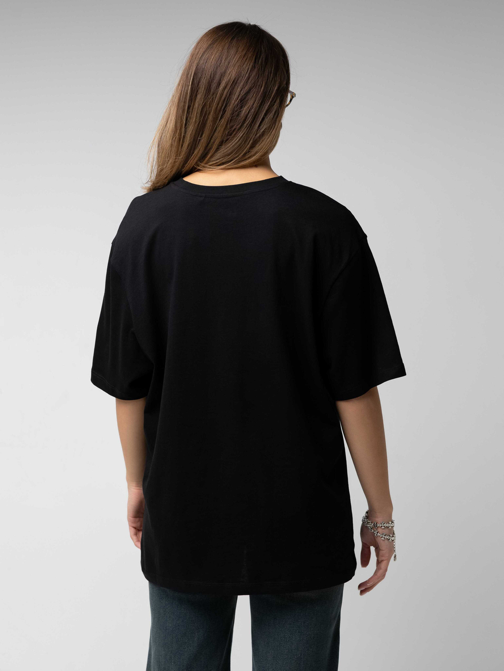 Футболка оверсайз с принтом длинная21