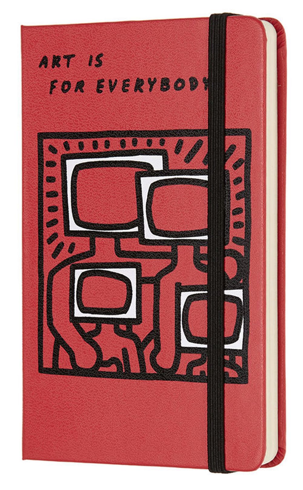 Блокнот Moleskine Limited Keith Haring Pocket 90x140мм 192стр нелинованный красный (LEKH01QP012)