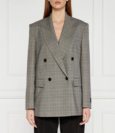 Хлопковый пиджак BOSS BLACK - серый(50523277)