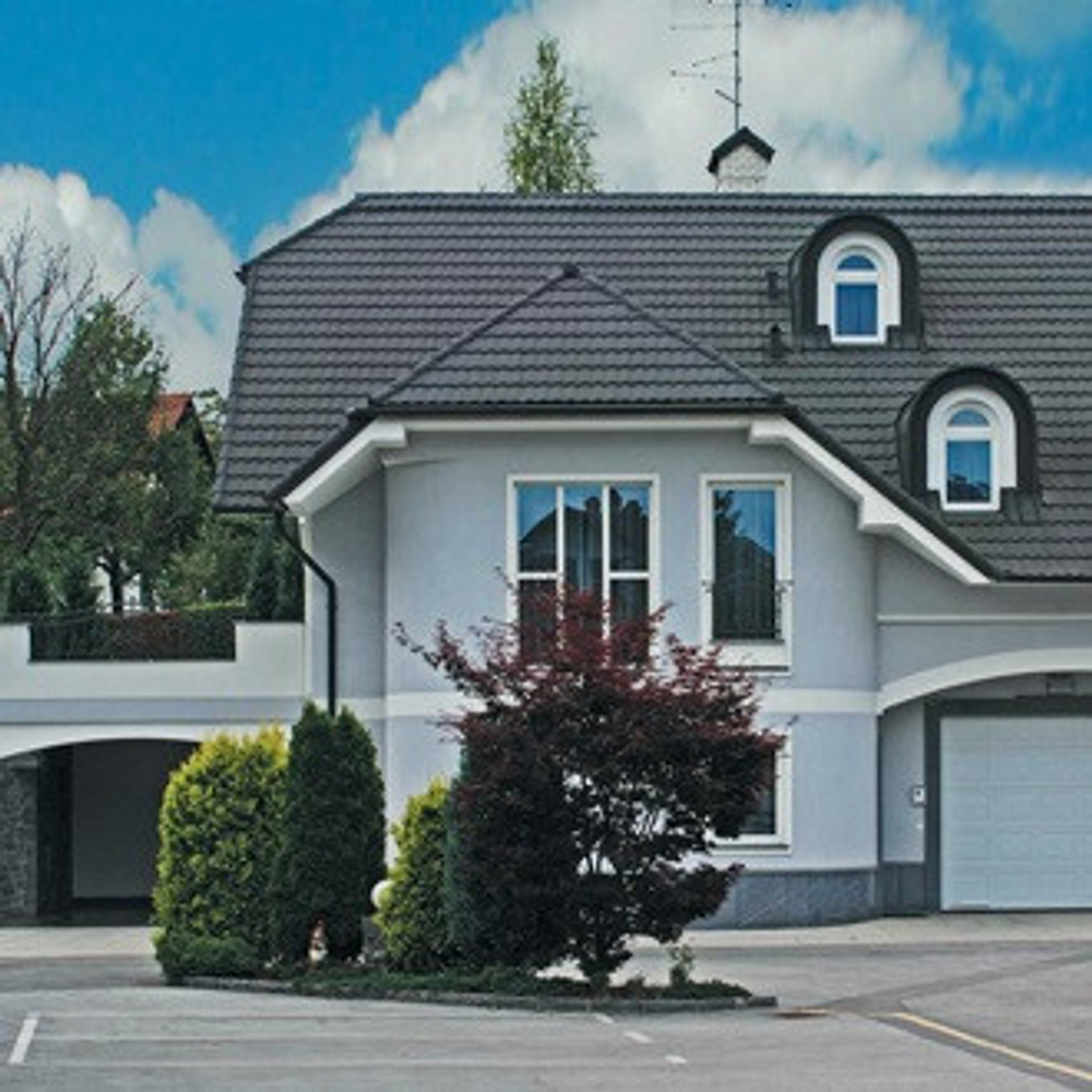 Черепица композитная Metrotile Metrobond серая