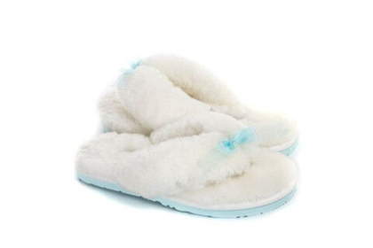 UGG Fluff Flip Flop II White