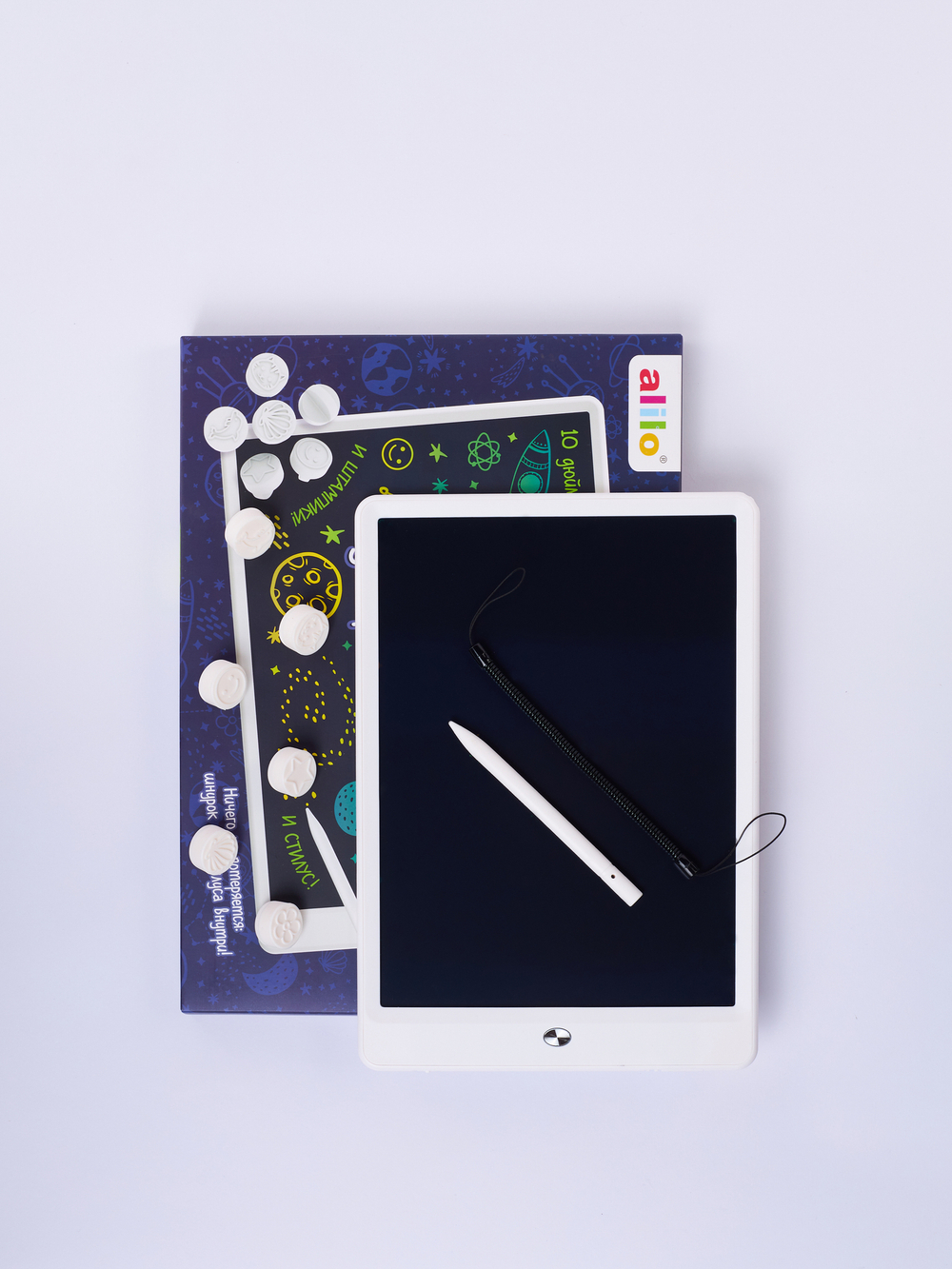 Планшет для рисования alilo Writing Tablet 10 дюймов (со штампиками)