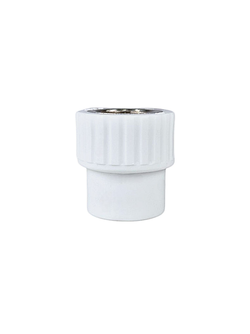 Муфта комбинированная PPR  внутренняя резьба  20х1/2,  белый, РТП (150/25)