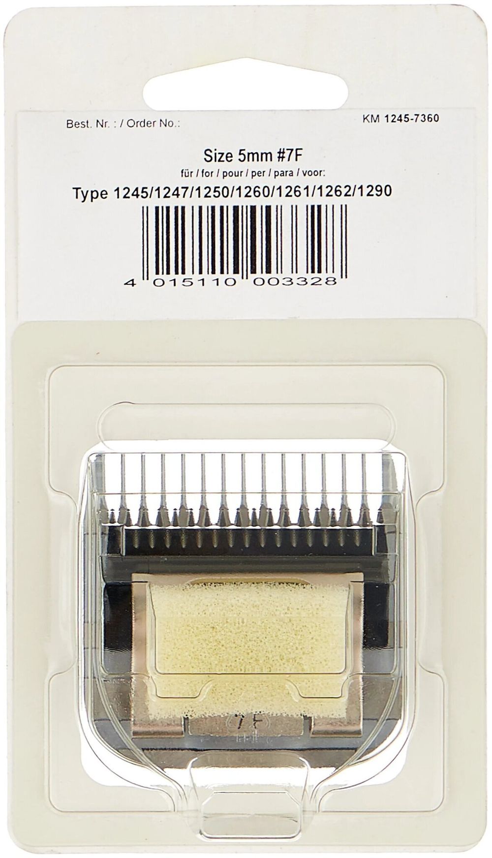 Ножевой блок Moser 5,0mm 7F (1245-7360) - 5